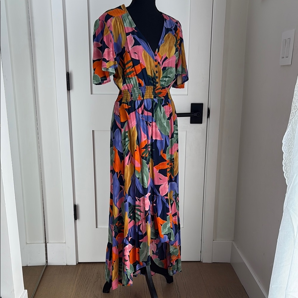 Colorful Floral Maxi Dress